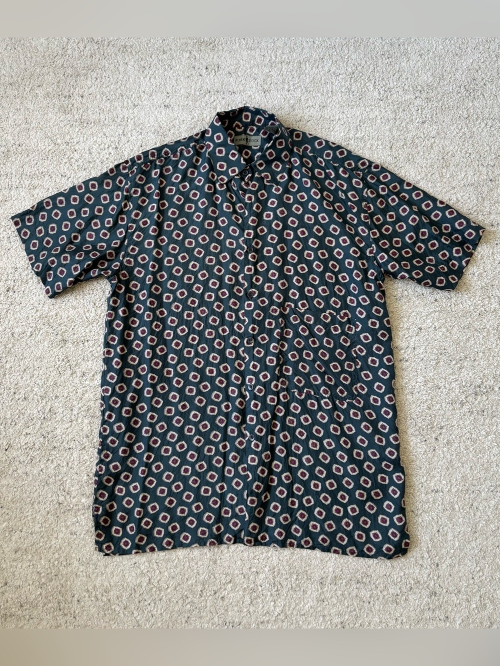 Vintage Robert Stock Silk Shirt
